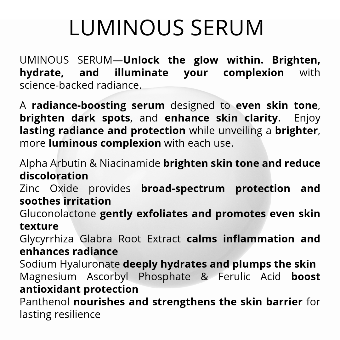 LUMINOUS Timeless Anti-Aging Pure Brightening Serum 30 mL/1 oz