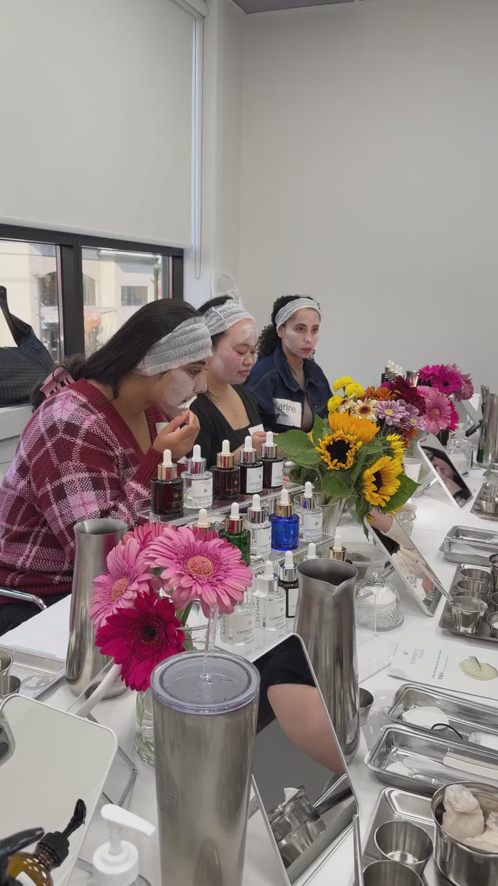 Creators trying products together at a Creator's Lab session